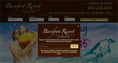 Desktop Screenshot of barefootresortvacations.com